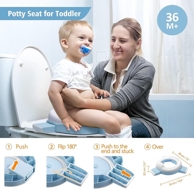 Detalle de Travel Potty 3‑in‑1 Toddler Trainer with Splash Guard 🚽