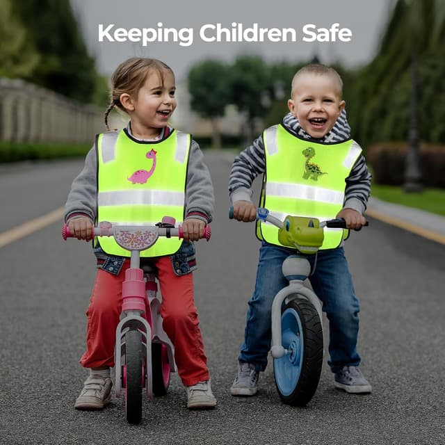 Detalle de Kinder Warnweste Hoiloie 2er Set 350 m