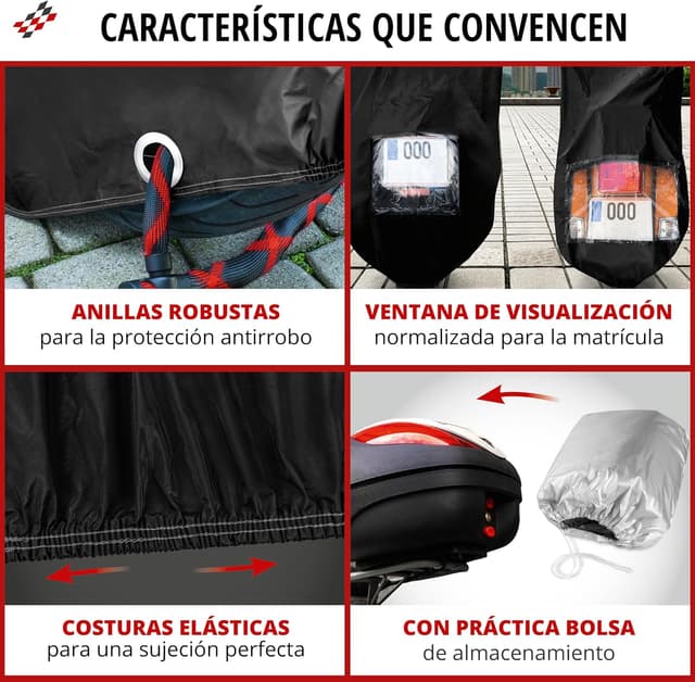 Thumbnail 4 de WALSER Lona Moto S 185x90x110 cm