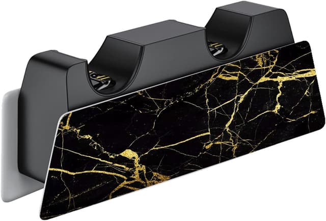Detalle de Playvital PS5 skin set Black & Gold
