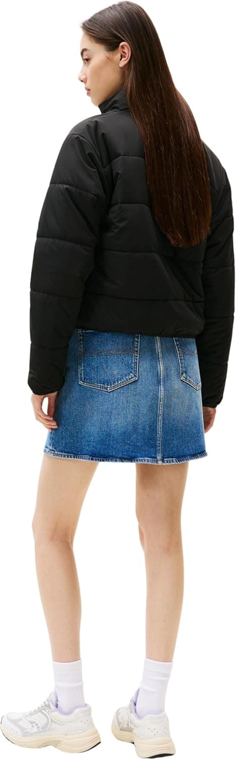 Detalle 2 de Tommy Jeans women’s puffer jacket with stand collar
