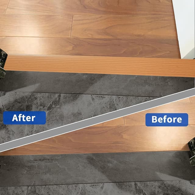 Detalle 1 de PVC floor transition strip 3 m yellow grain