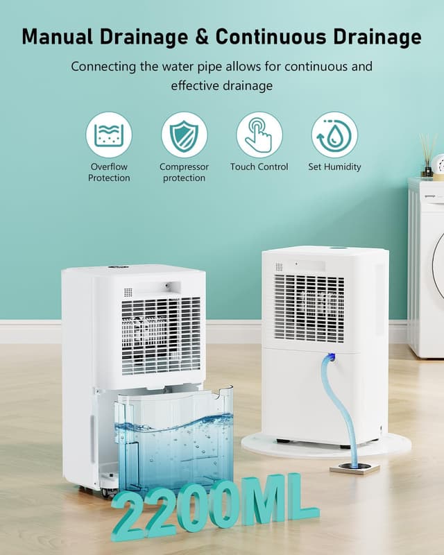 Detalle 2 de Dehumidifier 12L for Home Damp