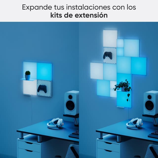 Thumbnail 7 de Nanoleaf Blocks SMK | Cuadrados Grandes Blancos | 6 Piezas 🟥