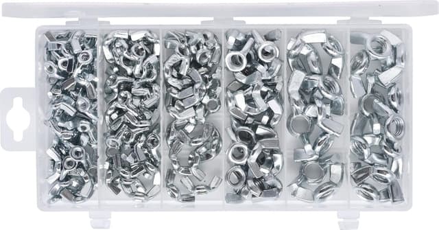 Detalle de KS TOOLS 970.0470 – Assortiment d’écrous papillon, 150 pièces