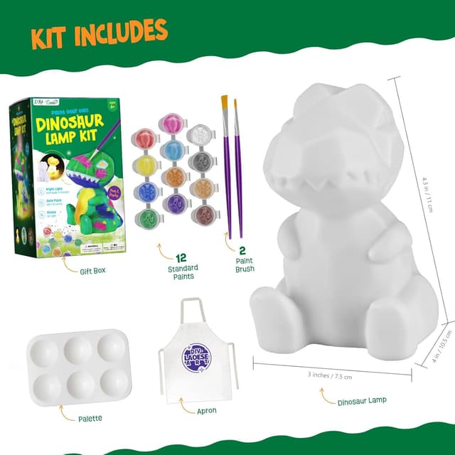 Detalle de DIY-LAOESE Dinosaurier Lampe Bastelset ab 6