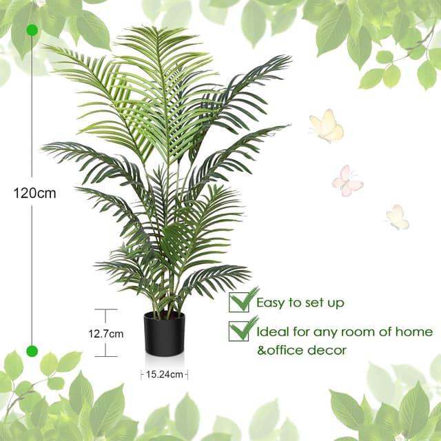 Thumbnail 1 de Kazeila Palmera Artificial de 120 cm para Decoración Interior