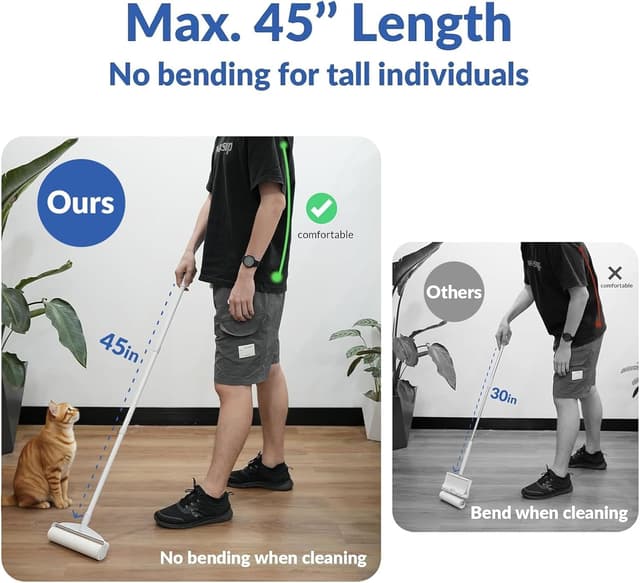 Thumbnail 1 de DELOMO grosse Fusselrolle 24 cm für Teppich