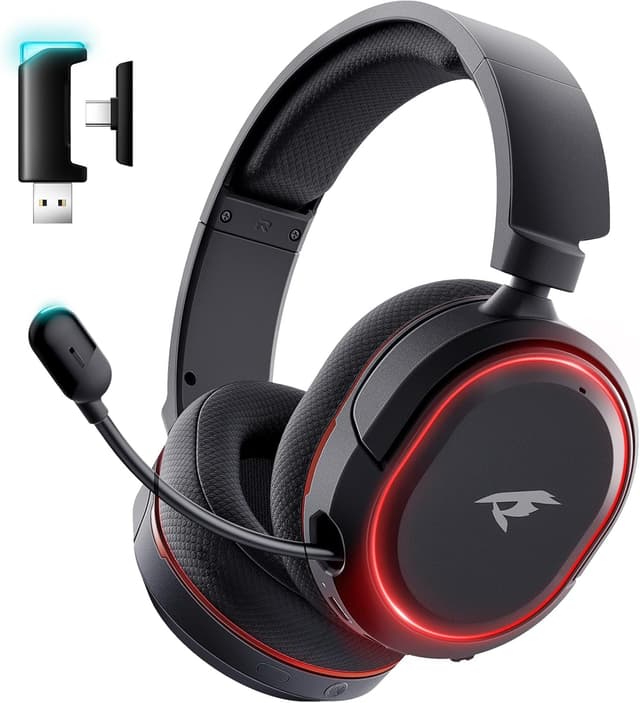 Imagen de Wireless Gaming Headset 7.1, 2.4GHz + Bluetooth 5.4 en OfertitasTOP