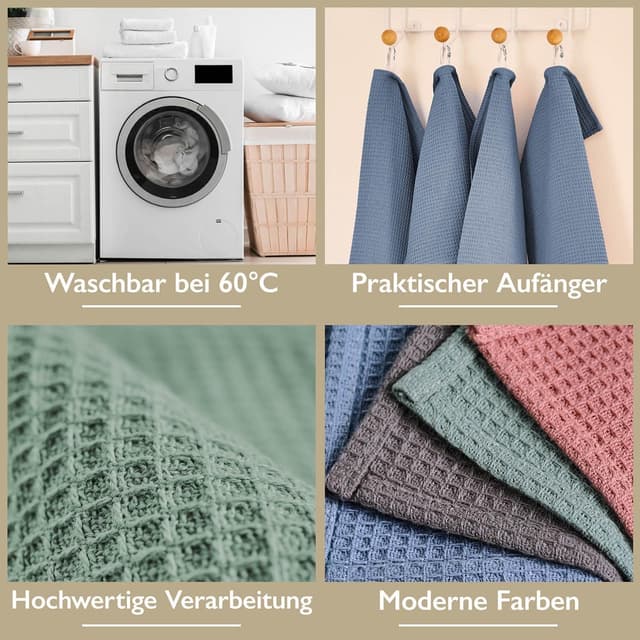 Detalle de Blumtal® Geschirrtücher 50x70 cm 4er Set