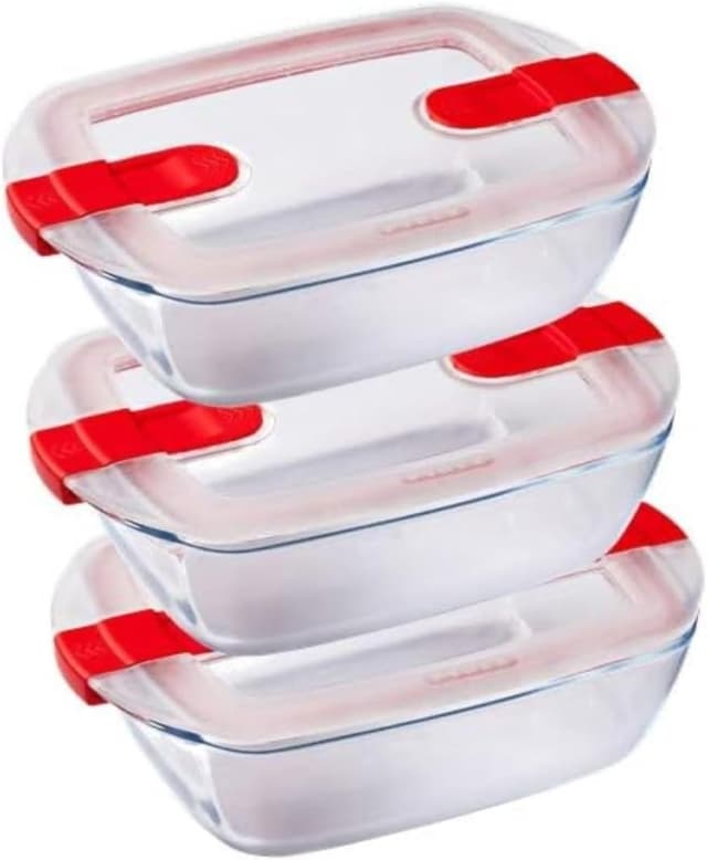 Detalle de Pyrex Cook & Heat, 3 boîtes 1,1L ⚙