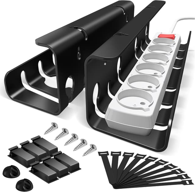 Detalle de Under Desk Cable Management Tray 43x10x10cm