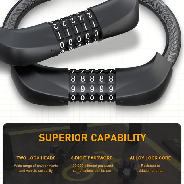 Detalle de Honszex E Scooter Schloss 105 cm