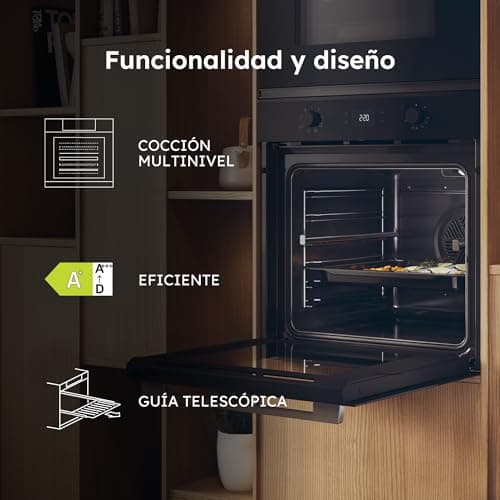 Detalle 2 de Haier ID Series 2 H6 ID2P3T1HTX: horno multifunción hidrolítico de 78 L con limpieza automática