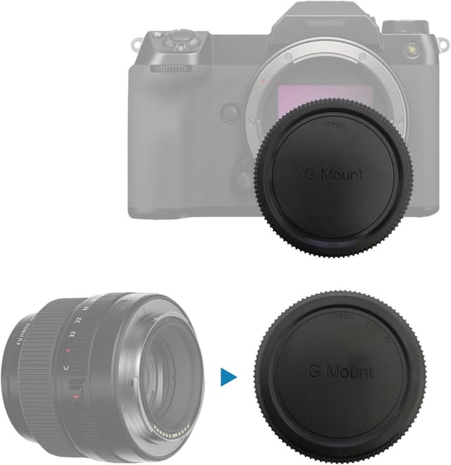 Detalle de FD Camera Body Cap & Rear Lens Caps set (for Canon AE-1P / F-1 / AV-1 / A-1 / AE-1 / T-80 and FD/FL mount lenses)