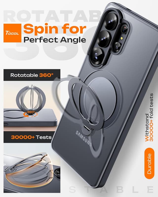 Thumbnail 2 de TOCOL Kickstand Magnetic Case for Galaxy S26 Ultra