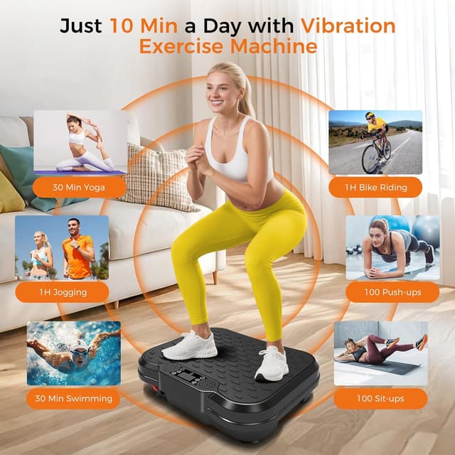 Detalle 2 de NXSCI Vibration Plate Exercise Machine 450 lbs ๐