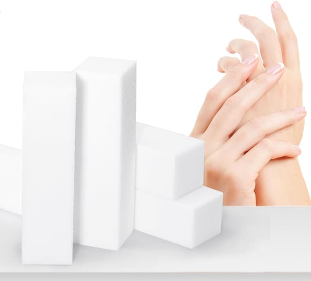 Detalle de 20 pezzi nail buffer quadrato in spugna e smeriglio per manicure e nail art fai da te