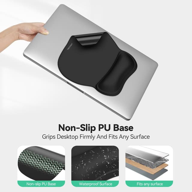 Thumbnail 4 de TECKNET Gel ergonomic mouse pad with wrist rest 🖱