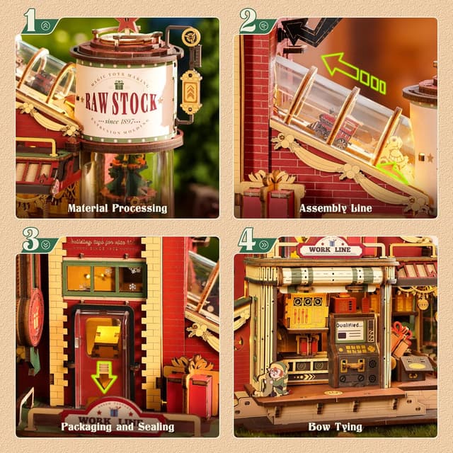 Detalle de Robotime EAB01 3D puzzle kit, 449 pieces