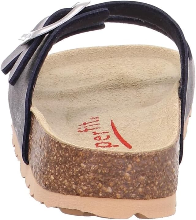 Detalle de Superfit FUSSBETTPANTOFFEL Hausschuhe 1-800111 für Jungen – mit Leder-Innensohle