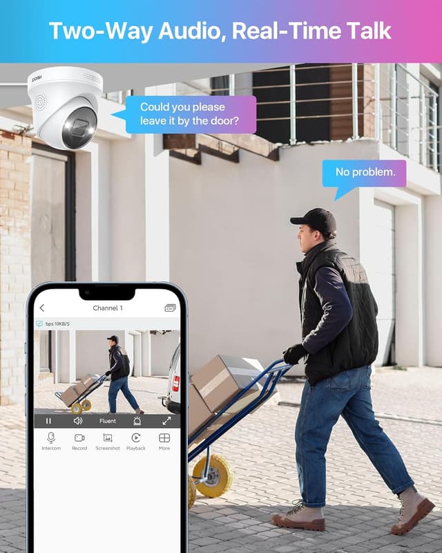 Thumbnail 4 de ZOSI 32CH 4K Kit Caméra Surveillance 4TB