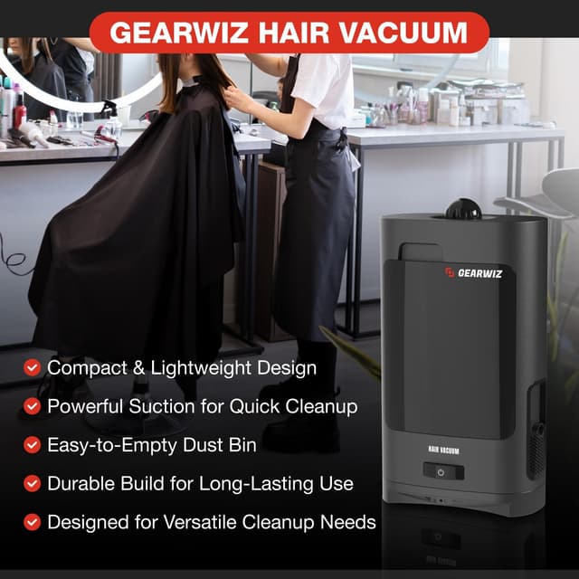 Detalle de Gearwiz 1400W Touchless Automatic Vacuum Dustpan (Motion Sensor, Hands-Free) for Pet Hair & Debris