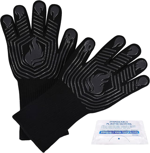 Detalle de BBQ Gloves 1472°F heat resistant gloves