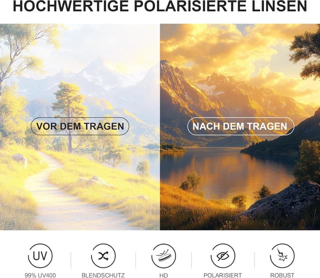 Thumbnail 5 de wearPro Sonnenbrille Damen polarisiert UV400 Rechteckig