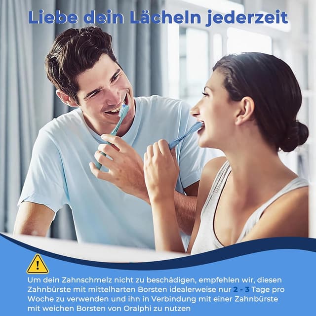 Thumbnail 6 de Oralphi Zahnbürste Extra Clean – Handzahnbürste mit mittelharten Borsten (6er-Set) für tiefere Reinigung