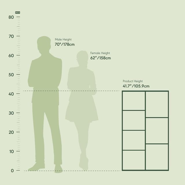 Thumbnail 2 de Furinno Luder Estantería 7 cubos 49,5x105,9 cm