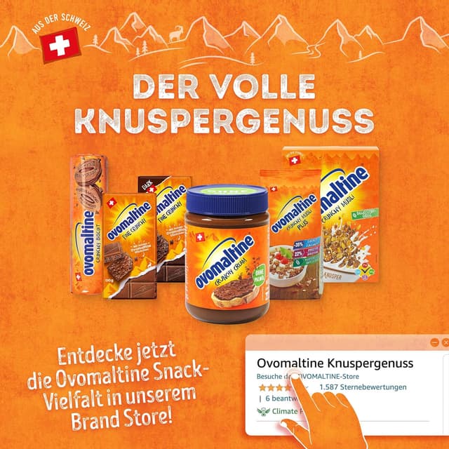 Thumbnail 6 de Ovomaltine Crunchy Cream Brotaufstrich 380 g 🍫