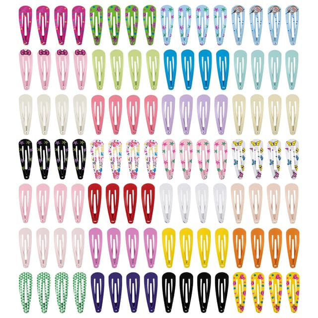 Imagen de Haarspangen für Mädchen 120 Stück 5 cm bunt gemischt en OfertitasTOP