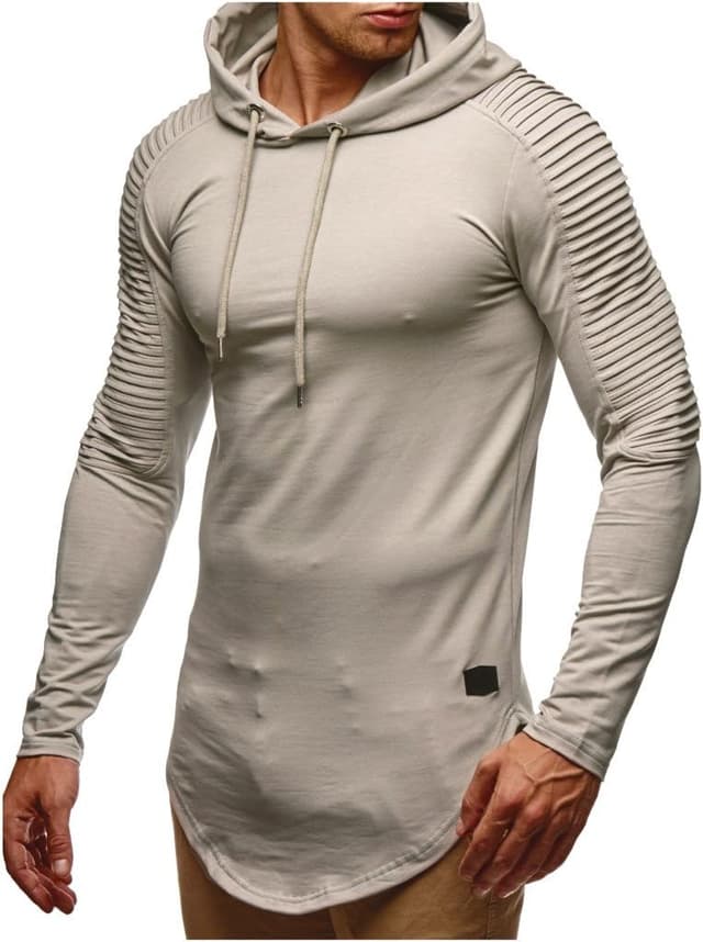 Thumbnail 6 de Leif Nelson felpa con cappuccio uomo LN-6369 con cappuccio: comoda e versatile per l’uso quotidiano