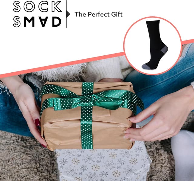 Detalle de Socksmad 5-Pair Women’s Black Crew Socks Multipack (Size UK 4-7)