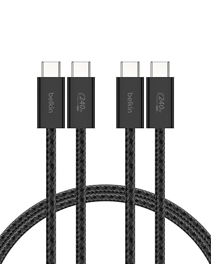 Imagen de Belkin Pack 2 Cables USB-C Trenzados 1.5m ⚡ Carga Rápida en OfertitasTOP
