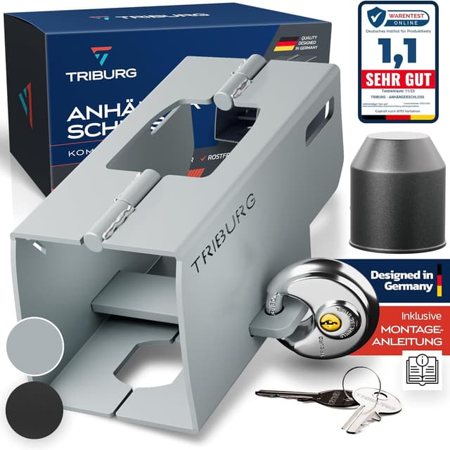 Detalle de TRIBURG Anhängerschloss Rundschloss