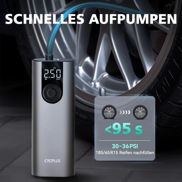 Detalle 2 de CYCPLUS Luftpumpe Max 150 PSI mit LCD