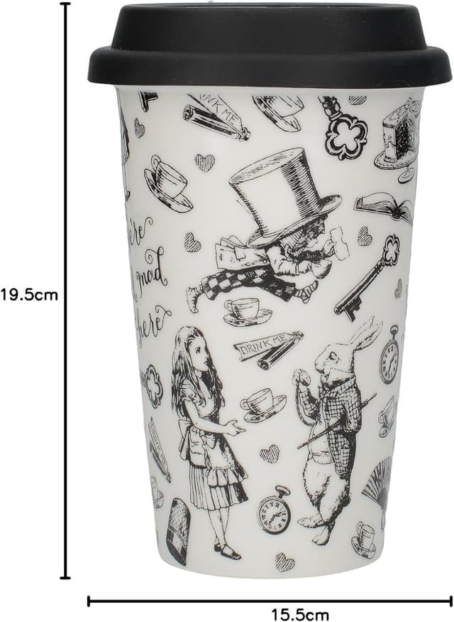 Thumbnail 4 de Victoria & Albert Taza de Viaje Alicia en el País de las Maravillas