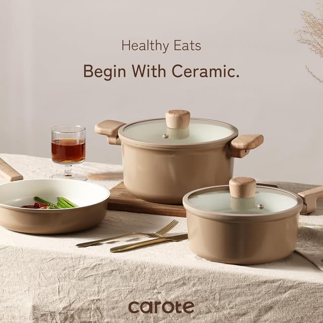 Thumbnail 4 de CAROTE 12pc Ceramic Cookware Set
