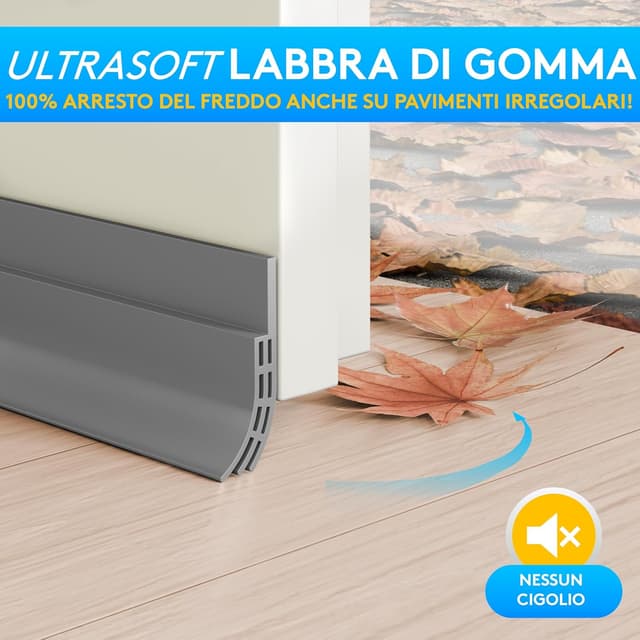 Thumbnail 5 de SilverRack Paraspifferi sottoporta 1x1m grigio