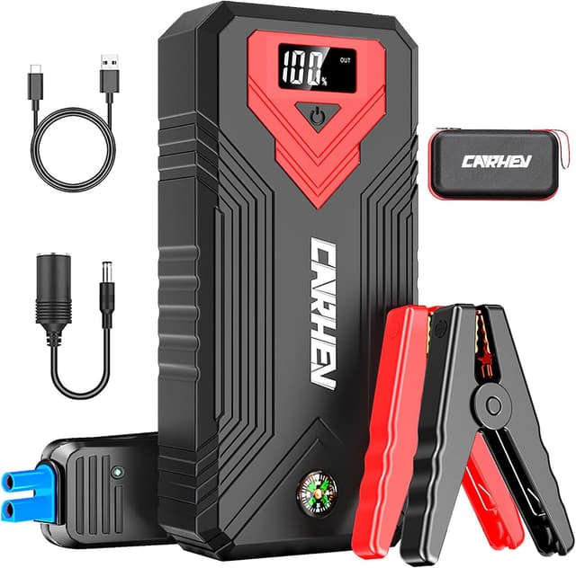 Detalle de CARHEV jump starter power pack 4000A