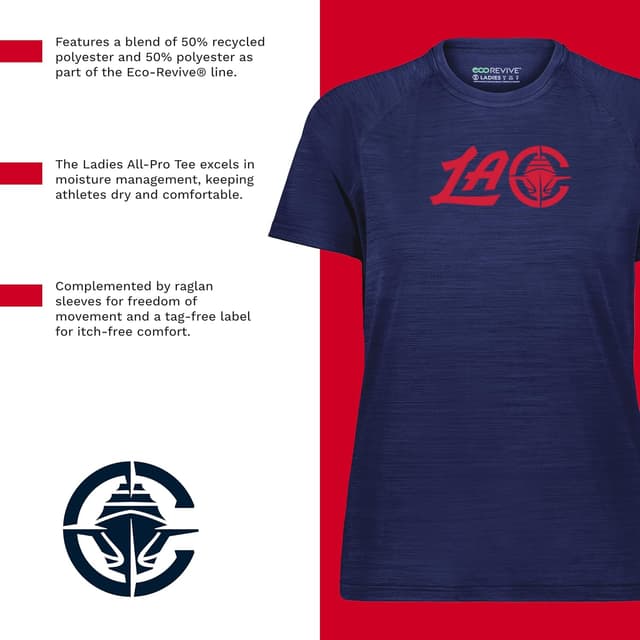 Detalle 2 de Holloway NBA Women’s All-Pro Tee (Athletic, Lightweight & Breathable) — UPF 50+ Moisture-Wicking Shirt