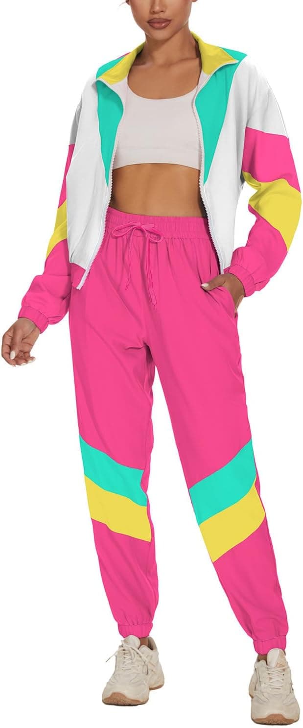 Detalle de UOUA Women's Color Block Tracksuit Set