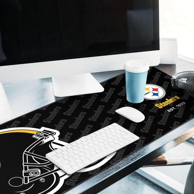 Detalle de YouTheFan NFL Logo Series Deskpad (Official Team Colors & Non-Slip Backing)
