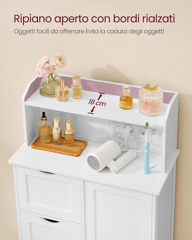 Thumbnail 6 de VASAGLE BBC775W03 mobile bagno 100 cm