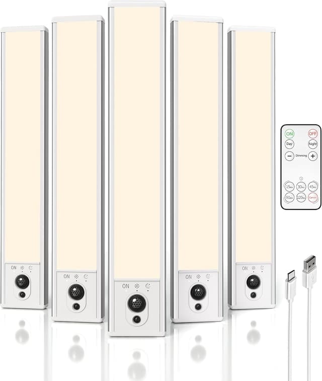 Detalle de EZVALO Under Cabinet Lights 5‑pack 3500K