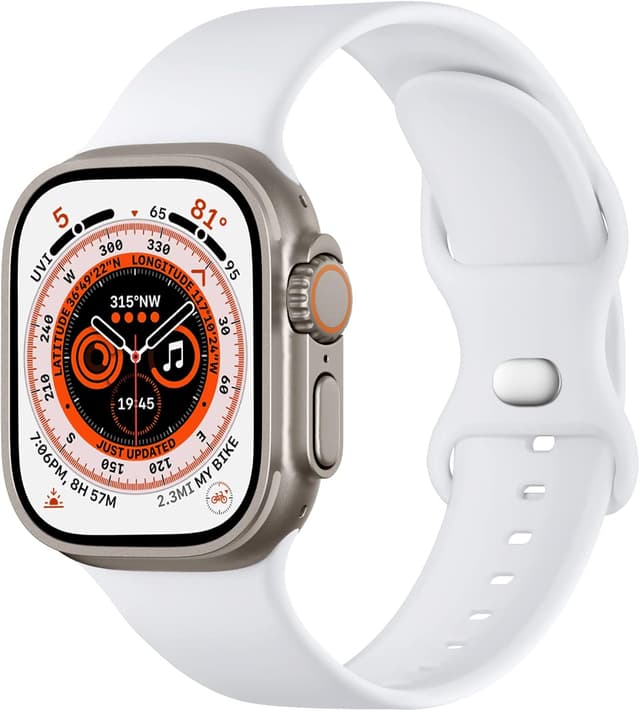 Thumbnail 6 de Bracelet en silicone CeMiKa compatible Apple Watch (42mm/44mm/45mm/49mm) – Noir