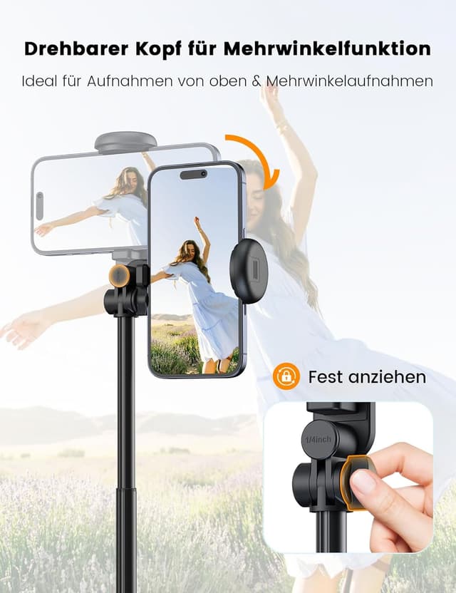 Thumbnail 4 de ANXRE NT99 Handy Stativ mit Licht 172 cm