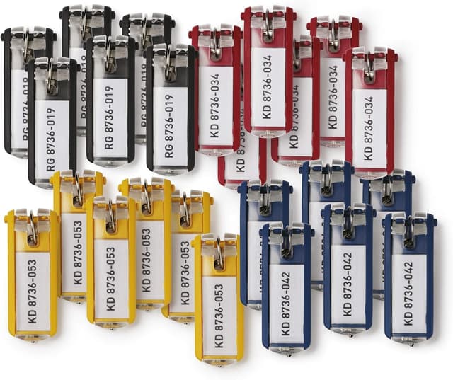 Detalle de Durable Schlüsselanhänger Key Clip 24er Pack